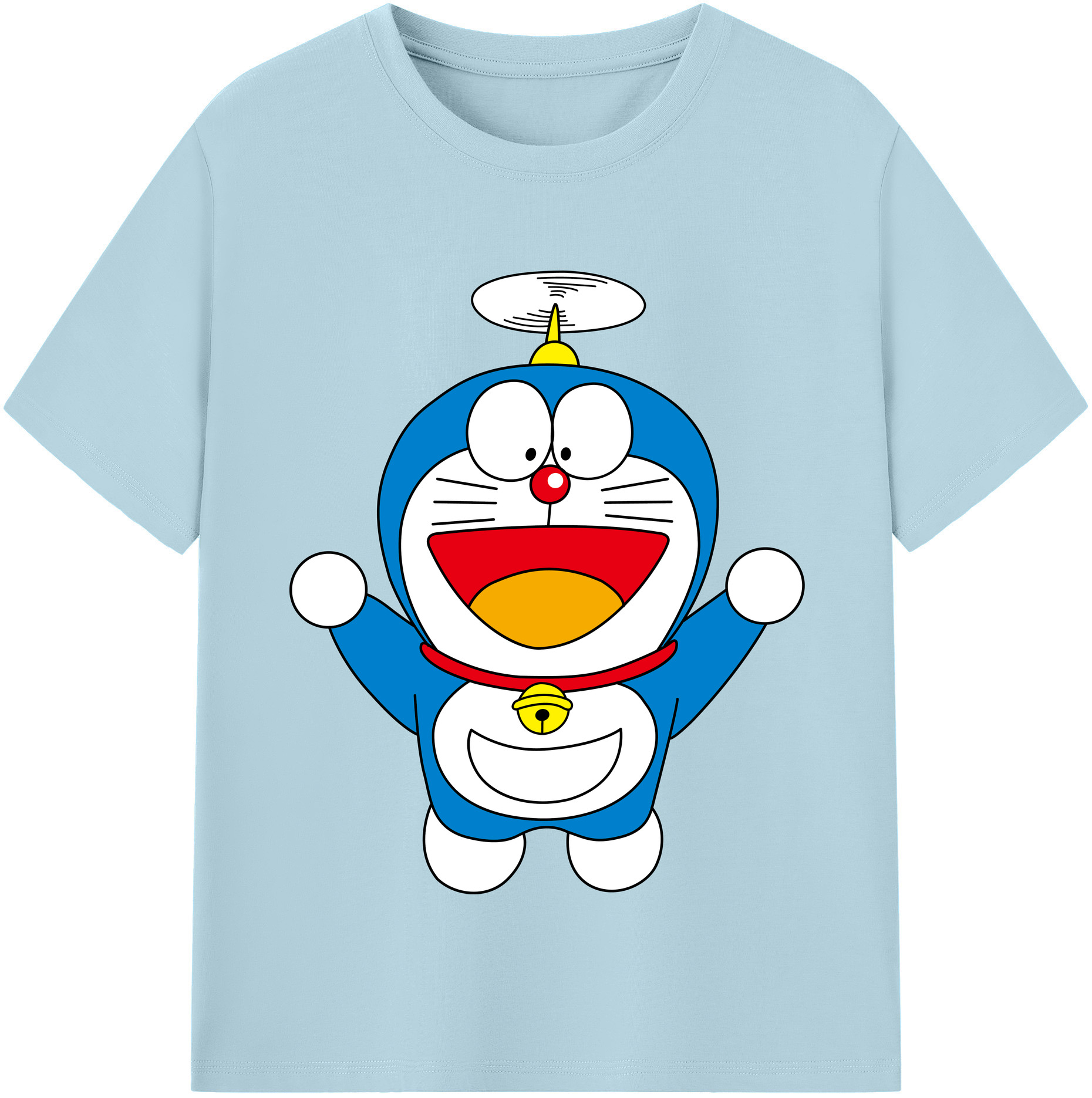 （画像用） ドラえもん Doraemon 綿100％半袖Tシャツ（フロントプリント）